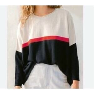Colorblock Crew Neck Sweater